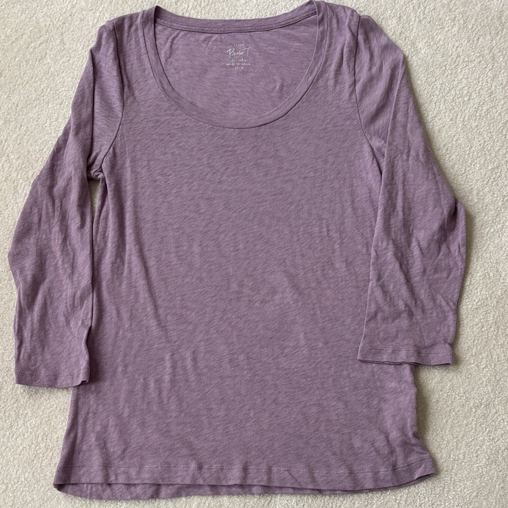 J. Crew Lavender Long Sleeve Women's Top